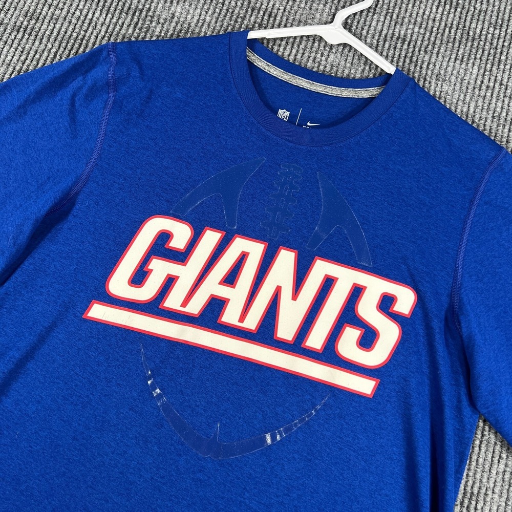 New York Giants Shirt Mens Small Blue Short Sleeve Nike NFL‎ Football Crew
